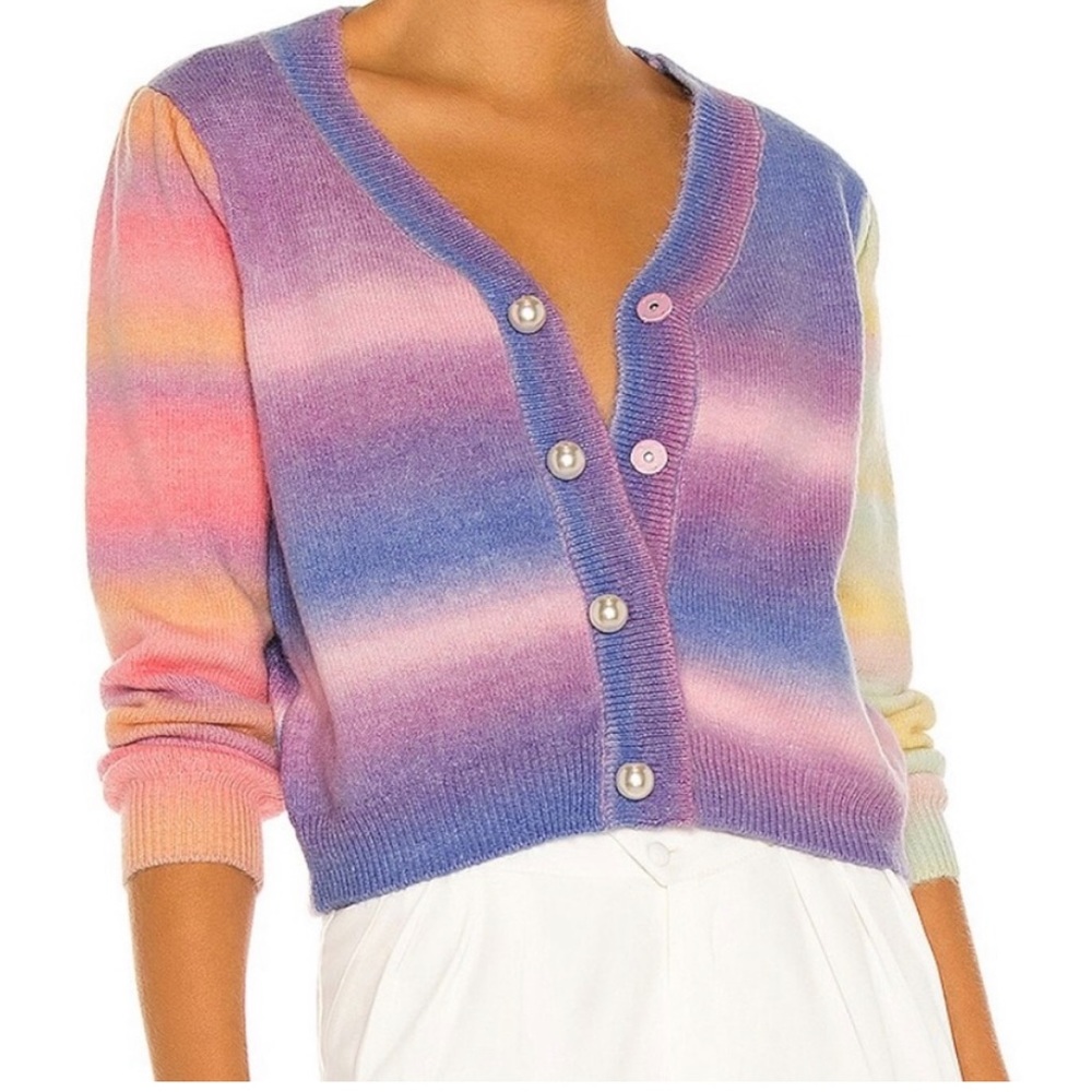 Olivia Rubin Hilda Ombre Mix Cardigan Sweater XS